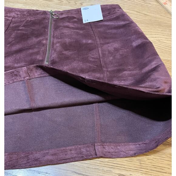 NWT Old Navy short Skirt Ladies Size 14 Suede Mile Skin Women’s Wine Tasting - Picture 10 of 10